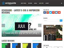 Tablet Screenshot of ecigguide.com